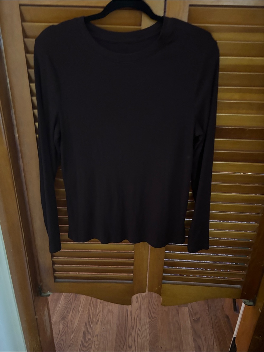 a new day Brown Long Sleeve Crewneck Tee